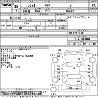 Nissan LATIO лот № 74058 оценка RA  с аукциона в Японии 2