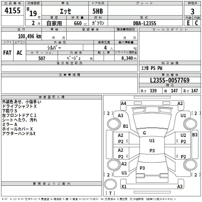 Daihatsu Esse  с аукциона в Японии