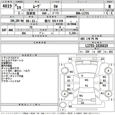 Daihatsu MOVE  с аукциона в Японии