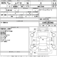Daihatsu MOVE LATTE лот № 4076 оценка 3.5  с аукциона в Японии 2