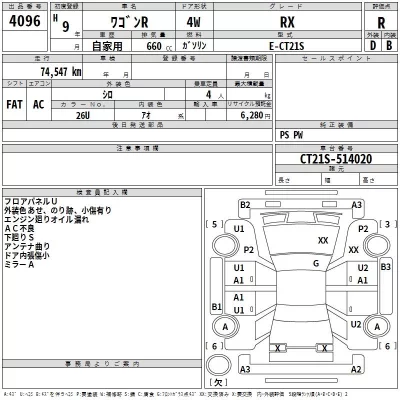 Suzuki WAGON R  с аукциона в Японии