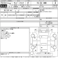 Subaru SAMBAR лот № 75151 оценка 4  с аукциона в Японии 10