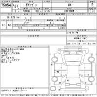 Mitsubishi EK WAGON лот № 75054 оценка R  с аукциона в Японии 11
