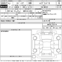 Suzuki SPACIA лот № 30057 оценка 6  с аукциона в Японии 10