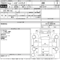 Daihatsu HIJET TRUCK лот № 75031 оценка 3  с аукциона в Японии 11