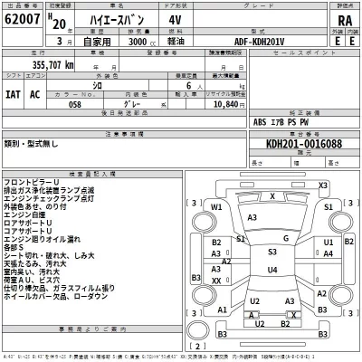 Toyota HIACE VAN  с аукциона в Японии