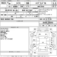 Suzuki SWIFT лот № 4023 оценка 3.5  с аукциона в Японии 2