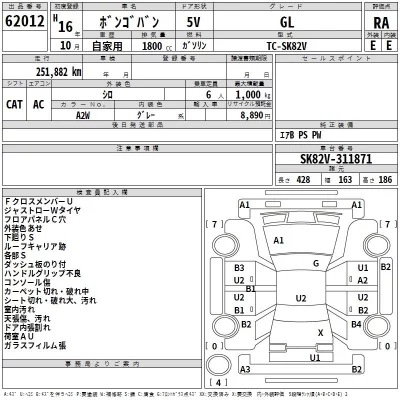 Mazda BONGO VAN  с аукциона в Японии