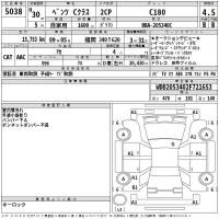 Mercedes-Benz C CLASS лот № 5038 оценка 4.5  с аукциона в Японии 2