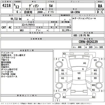 Mitsubishi DION  с аукциона в Японии