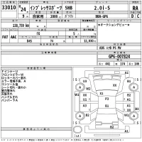 Subaru IMPREZA лот № 33010 оценка RA  с аукциона в Японии 2
