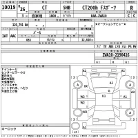 Lexus CT лот № 10019 оценка R  с аукциона в Японии 2