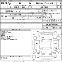 Lexus RX лот № 10024 оценка 3.5  с аукциона в Японии 2