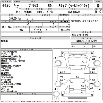 Toyota Prius  с аукциона в Японии