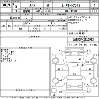 Subaru STELLA лот № 3019 оценка 4  с аукциона в Японии 2
