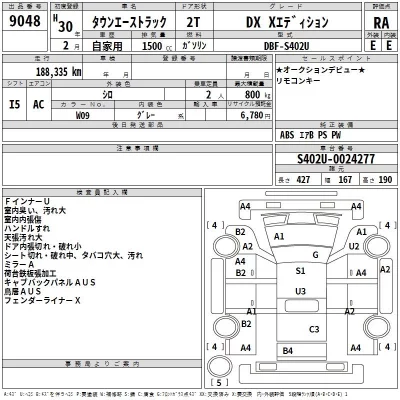 Toyota TOWN ACE TRUCK  с аукциона в Японии