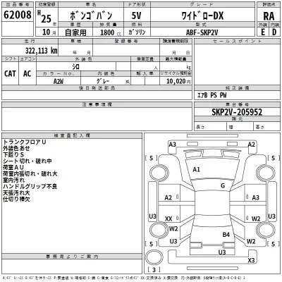 Mazda BONGO VAN  с аукциона в Японии