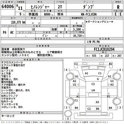 Hino RANGER  с аукциона в Японии