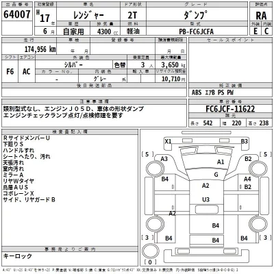 Hino RANGER  с аукциона в Японии