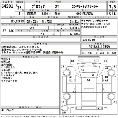 Hino PROFIA  с аукциона в Японии