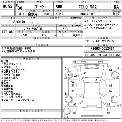 Daihatsu Boon  с аукциона в Японии