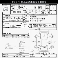Mitsubishi EK WAGON лот № 3202 оценка 3  с аукциона в Японии 8