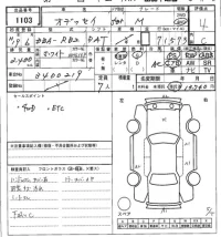Honda ODYSSEY лот № 1103 оценка 4  с аукциона в Японии 7