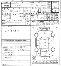 Nissan NOTE лот № 5028 оценка 3.5  с аукциона в Японии 5