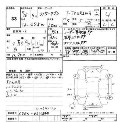Mitsubishi LANCER  с аукциона в Японии