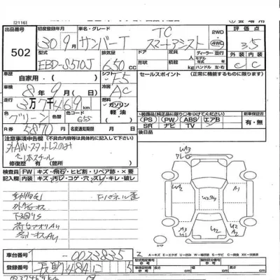 Subaru SAMBAR  с аукциона в Японии