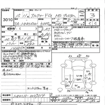 Toyota ALPHARD  с аукциона в Японии