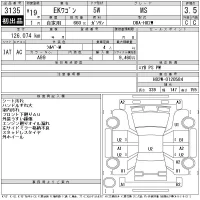 Mitsubishi EK WAGON лот № 3135 оценка 3.5  с аукциона в Японии 11