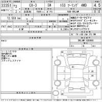 Mazda CX-3 лот № 33351 оценка 4.5  с аукциона в Японии 11