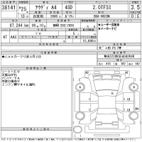 Audi A4 лот № 38141 оценка 3.5  с аукциона в Японии 11