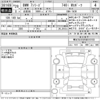 BMW 7-Series лот № 38169 оценка 4  с аукциона в Японии 11