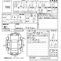 Daihatsu MIRA E S лот № 1092 оценка R  с аукциона в Японии 5