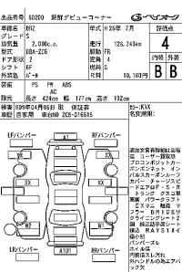 Subaru BRZ лот № 60200 оценка 4  с аукциона в Японии 7