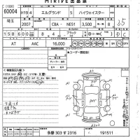 Nissan ELGRAND лот № 60004 оценка 3.5  с аукциона в Японии 11