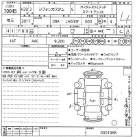 Subaru CHIFFON лот № 70045 оценка 4  с аукциона в Японии 10