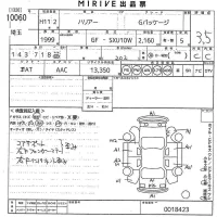 Toyota HARRIER лот № 10060 оценка 3.5  с аукциона в Японии 10
