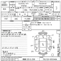 Toyota LAND CRUISER PRADO лот № 85051 оценка 3  с аукциона в Японии 11