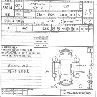 Rover RANGE ROVER лот № 35014 оценка 3.5  с аукциона в Японии 10