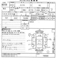 Suzuki SWIFT лот № 90156 оценка 3  с аукциона в Японии 5