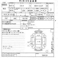 Mazda CX-3 лот № 60055 оценка 3  с аукциона в Японии 10