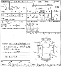 BMW X1 лот № 539 оценка 3.5  с аукциона в Японии 5