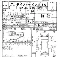 Honda LIFE лот № 4016 оценка R  с аукциона в Японии 4