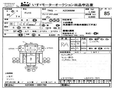 Hino DUTRO  с аукциона в Японии