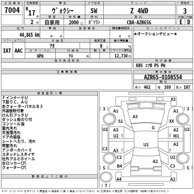 Toyota VOXY  с аукциона в Японии