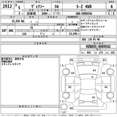 Toyota VOXY  с аукциона в Японии
