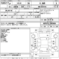 Toyota SIENTA лот № 72057 оценка 3  с аукциона в Японии 2